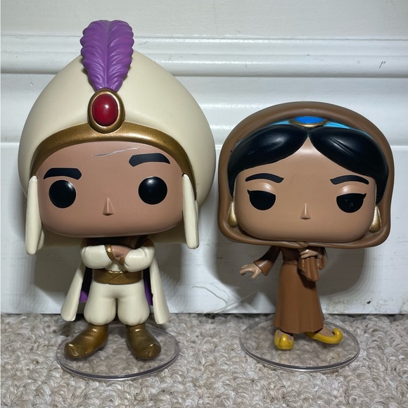 Jasmine #475 And Prince Ali #477 Funko Pops, Aladdin - Picture 2 of 8
